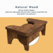 Natural Wood Squatty Potty | Premium Plywood Toilet Stool - Image 6