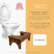 Natural Color Toilet Wooden Squatting Stool for Bathroom - Image 5