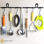 Steel kitchen tools hanger