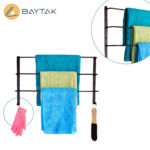 3 Layers Towel Hanger With 2 Hooks
