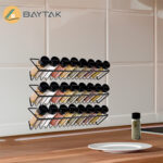 3 Steel Spice Rack With Plastic Bottles