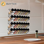 4 Steel Spice Rack With Plastic Bottles