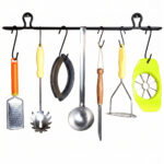 Steel kitchen tools hanger