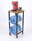 2 Tier Water Jug Rack Gallon Holder Stand