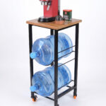2 Tier Water Jug Rack Gallon Holder Stand